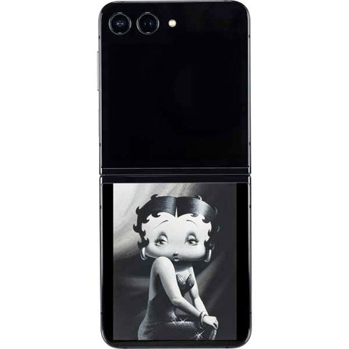 Betty Boop Black and White Galaxy Z Flip5 5G Skin