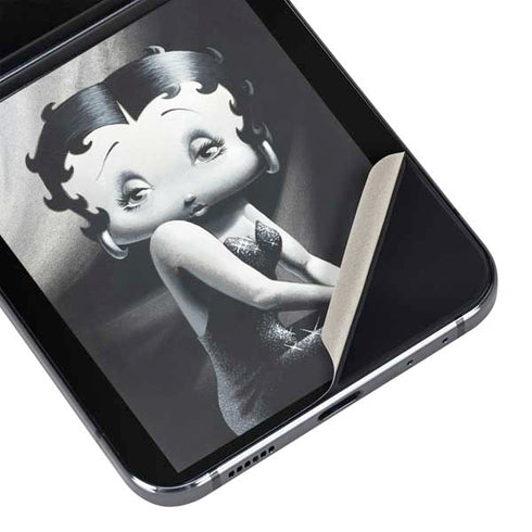 Betty Boop Black and White Galaxy Z Flip5 5G Skin