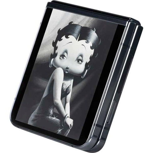 Betty Boop Black and White Galaxy Z Flip5 5G Skin