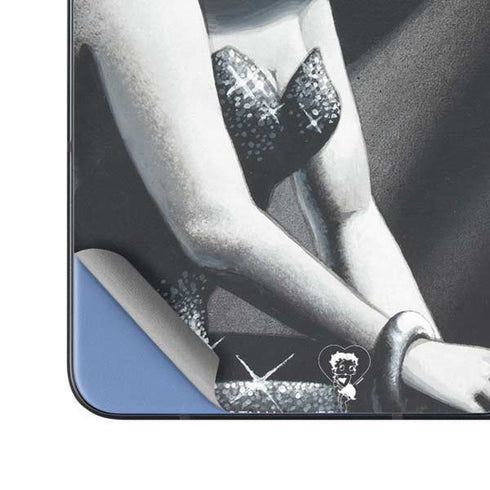 Betty Boop Black and White Galaxy Z Fold5 5G Skin