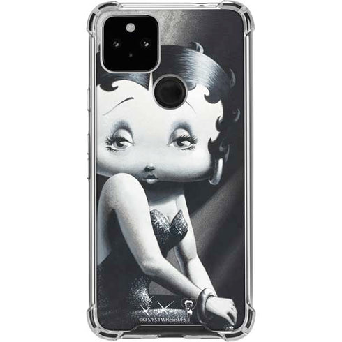 Betty Boop Black and White Google Pixel 5a 5G Clear Case