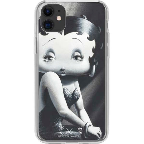 Betty Boop Black and White iPhone 11 Clear Case