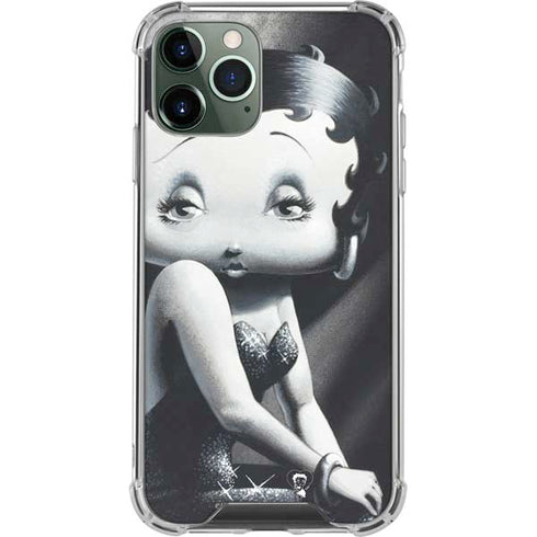 Betty Boop Black and White iPhone 11 Pro Max Clear Case