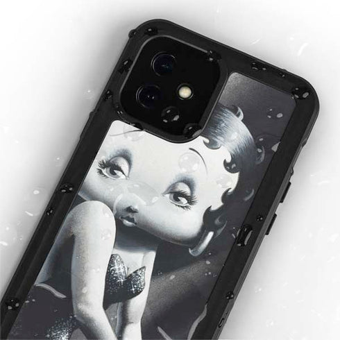 Betty Boop Black and White iPhone 12 Mini Waterproof Case