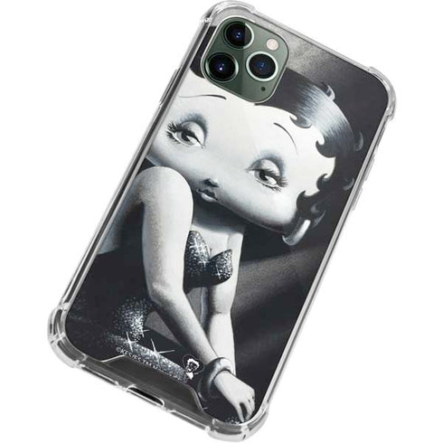 Betty Boop Black and White iPhone 12 Pro Clear Case