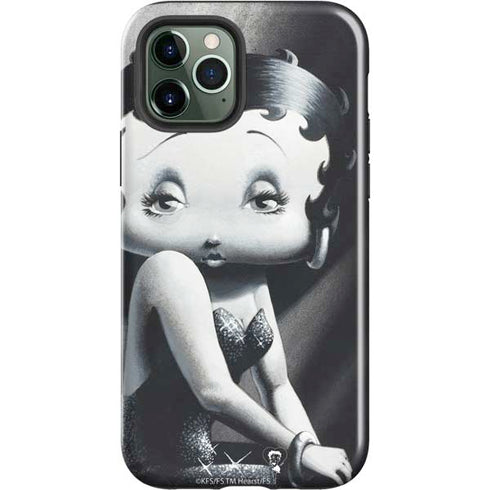 Betty Boop Black and White iPhone 12 Pro Impact Case