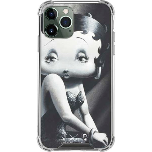 Betty Boop Black and White iPhone 12 Pro Max Clear Case
