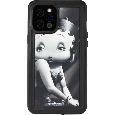 Betty Boop Black and White iPhone 12 Pro Max Waterproof Case
