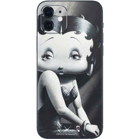 Betty Boop Black and White iPhone 12 Skin