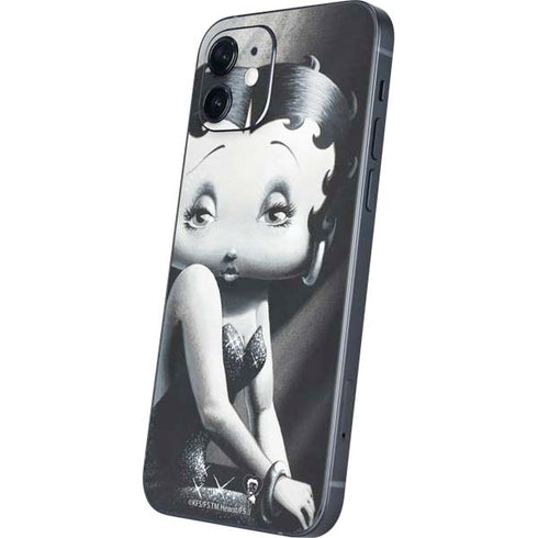 Betty Boop Black and White iPhone 12 Skin
