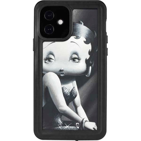 Betty Boop Black and White iPhone 12 Waterproof Case