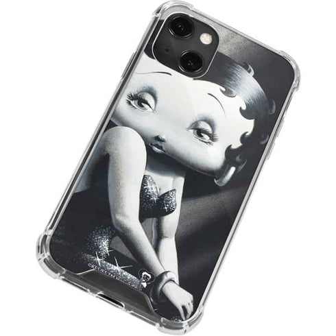 Betty Boop Black and White iPhone 13 Mini Clear Case