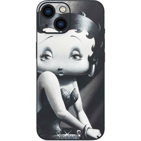 Betty Boop Black and White iPhone 13 Mini Skin