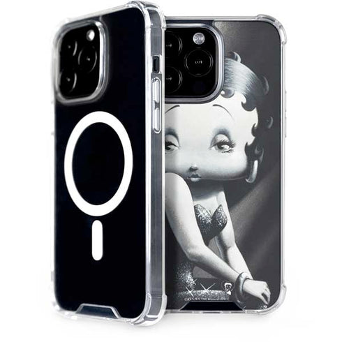 Betty Boop Black and White iPhone 13 Pro Max MagSafe Case