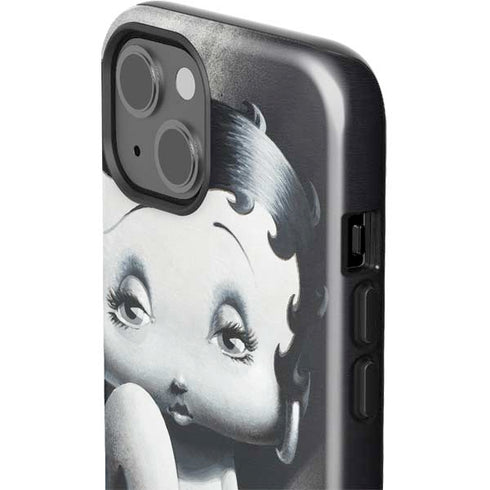 Betty Boop Black and White iPhone 15 Impact Case