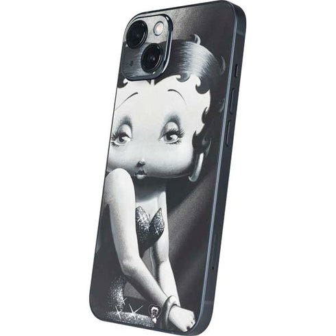 Betty Boop Black and White iPhone 15 Plus Skin