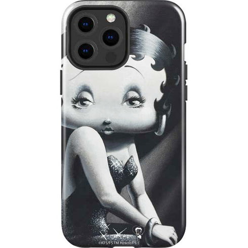 Betty Boop Black and White iPhone 15 Pro Max Impact Case