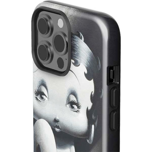 Betty Boop Black and White iPhone 15 Pro Max Impact Case