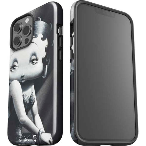 Betty Boop Black and White iPhone 15 Pro Max Impact Case