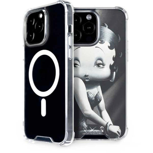 Betty Boop Black and White iPhone 14 Pro Max MagSafe Case