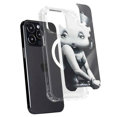 Betty Boop Black and White iPhone 15 Pro Max MagSafe Case