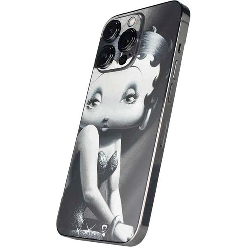 Betty Boop Black and White iPhone 14 Pro Max Skin