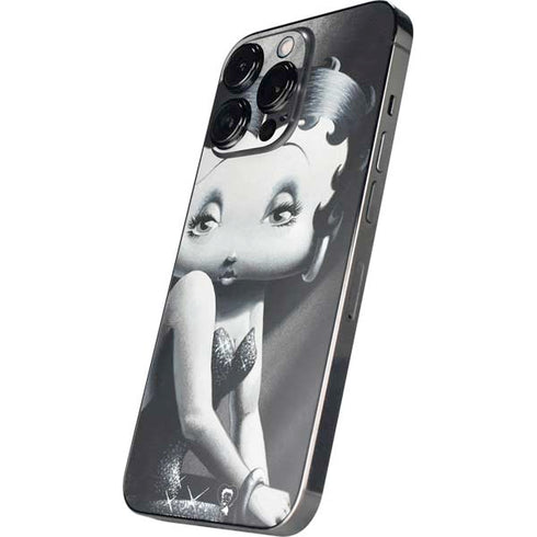 Betty Boop Black and White iPhone 14 Pro Skin