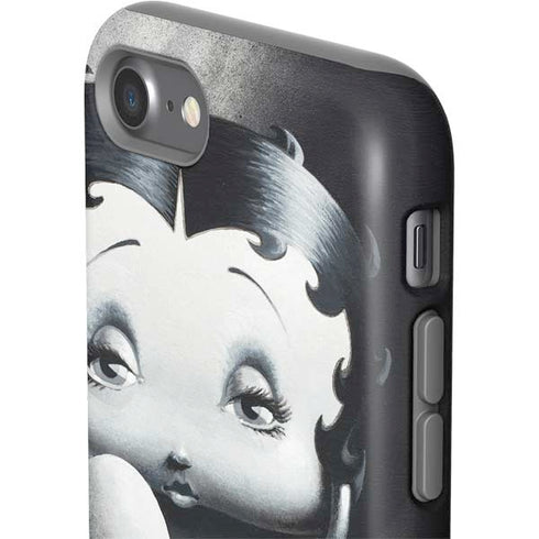 Betty Boop Black and White iPhone SE (2nd & 3rd Gen) Pro Case