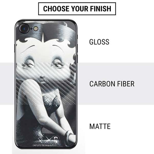 Betty Boop Black and White iPhone SE (2nd & 3rd Gen) Skin