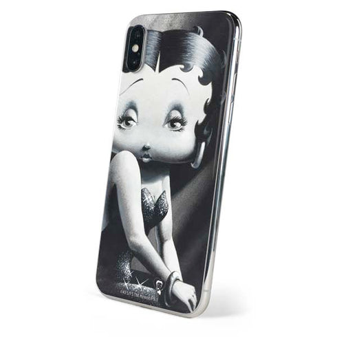 Betty Boop Black and White iPhone X Skin