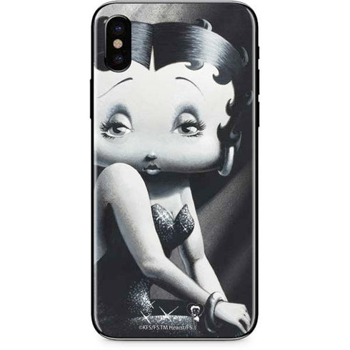 Betty Boop Black and White iPhone XS Skin