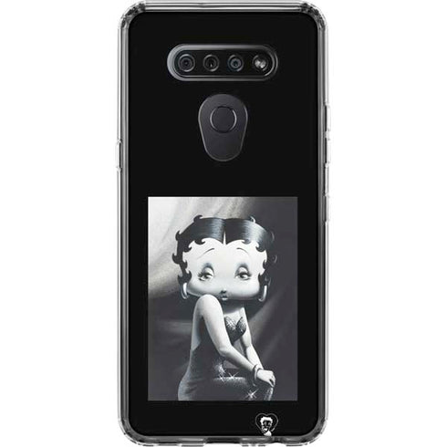 Betty Boop Black and White LG K51/Q51 Clear Case