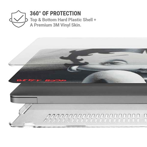 Betty Boop Black and White MacBook Pro 16in (2021-25) Case plus Skin