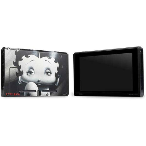 Betty Boop Black and White Nintendo Switch Bundle Skin