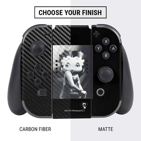 Betty Boop Black and White Nintendo Switch Bundle Skin