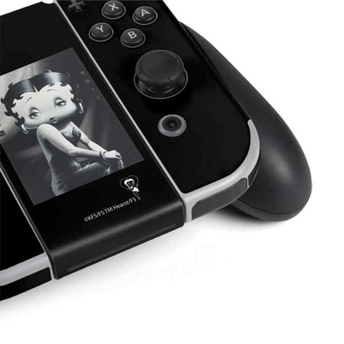 Betty Boop Black and White Nintendo Switch OLED (2021) Skin