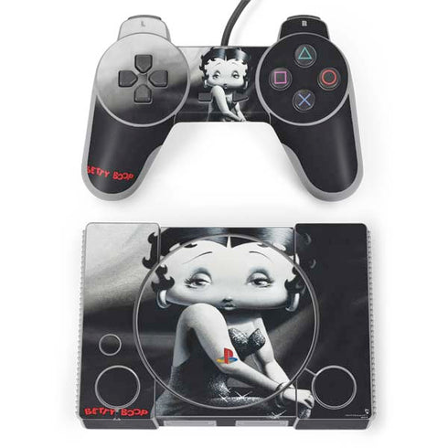 Betty Boop Black and White PlayStation Classic Bundle Skin