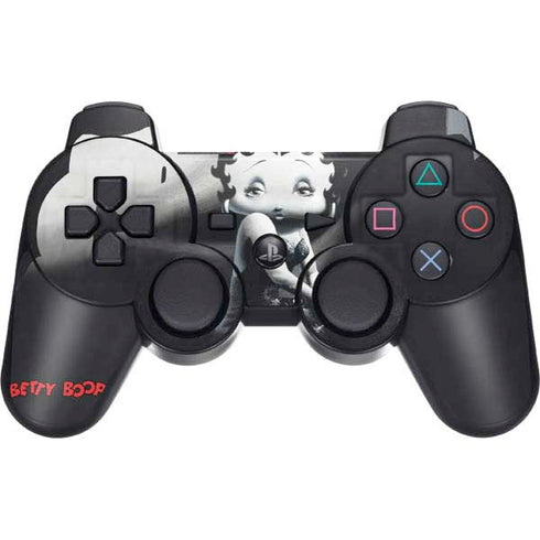Betty Boop Black and White PS3 Dual Shock wireless controller Skin