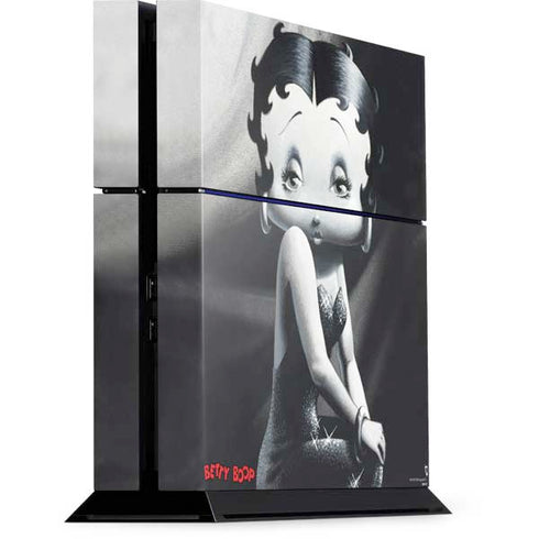 Betty Boop Black and White PS4 Console Skin