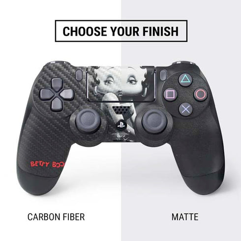 Betty Boop Black and White PS4 Controller Skin