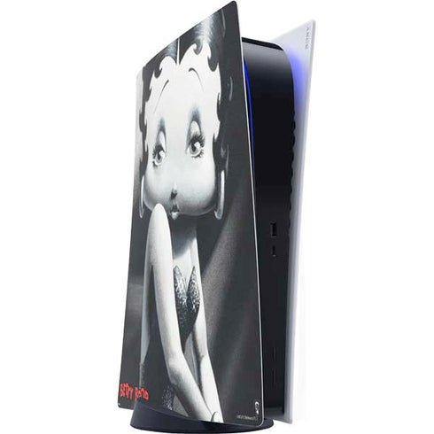 Betty Boop Black and White PS5 Digital Edition Console Skin