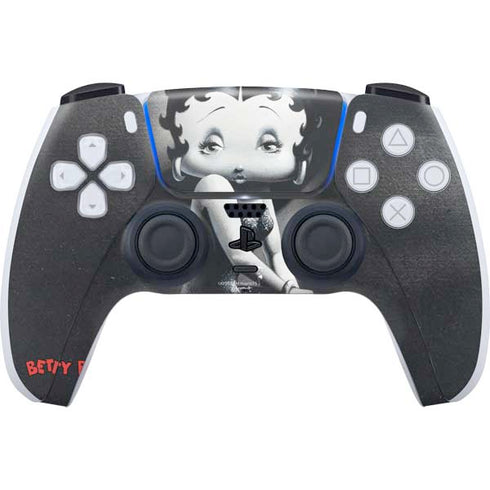 Betty Boop Black and White PS5 Controller Skin