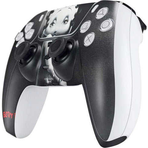 Betty Boop Black and White PS5 Controller Skin