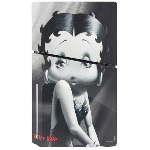 Betty Boop Black and White PS5 Slim Disk Console Skin