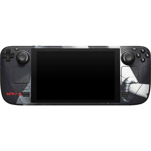 Betty Boop Black and White Steam Deck Handheld Gaming Computer Skin