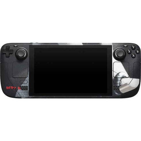 Betty Boop Black and White Steam Deck Handheld Gaming Computer Skin