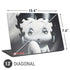 Betty Boop Black and White Universal Laptop 13in (10.6 x 7.6in) Skin
