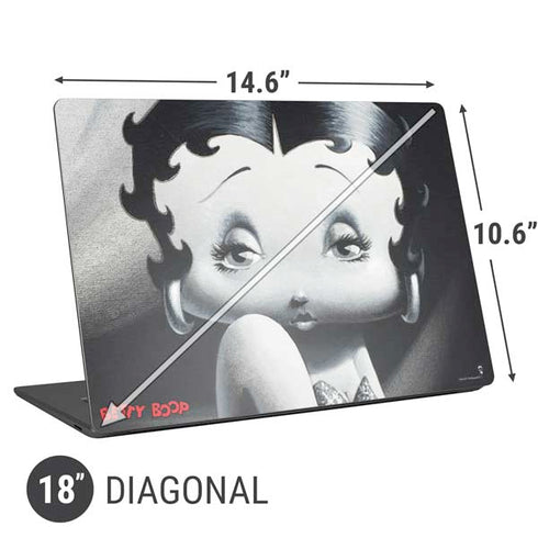 Betty Boop Black and White Universal Laptop 18in (14.6 x 10.6in) Skin