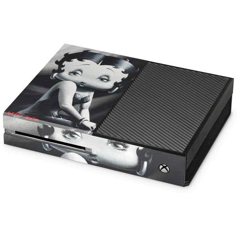 Betty Boop Black and White Xbox One Console Skin