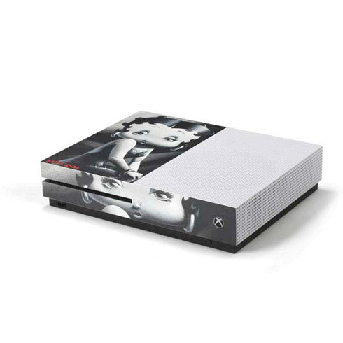 Betty Boop Black and White Xbox One S Console Skin